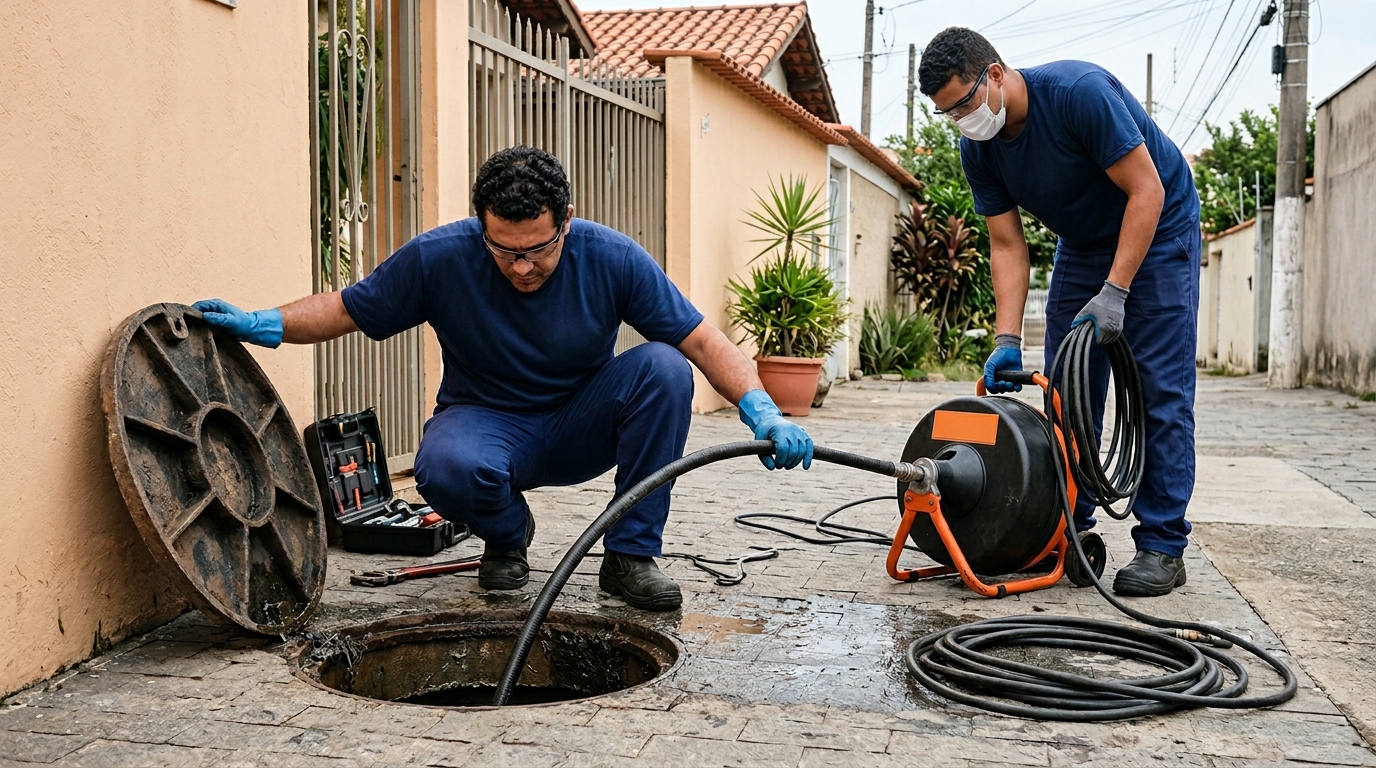 Desentupimento de esgoto em Campos dos Goytacazes-RJ