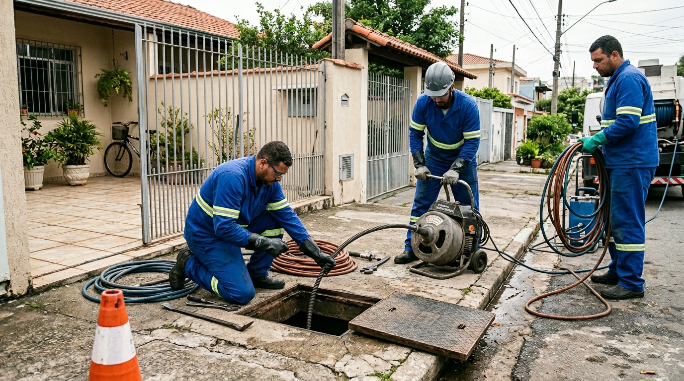 Desentupimento de esgoto em Campos dos Goytacazes-RJ