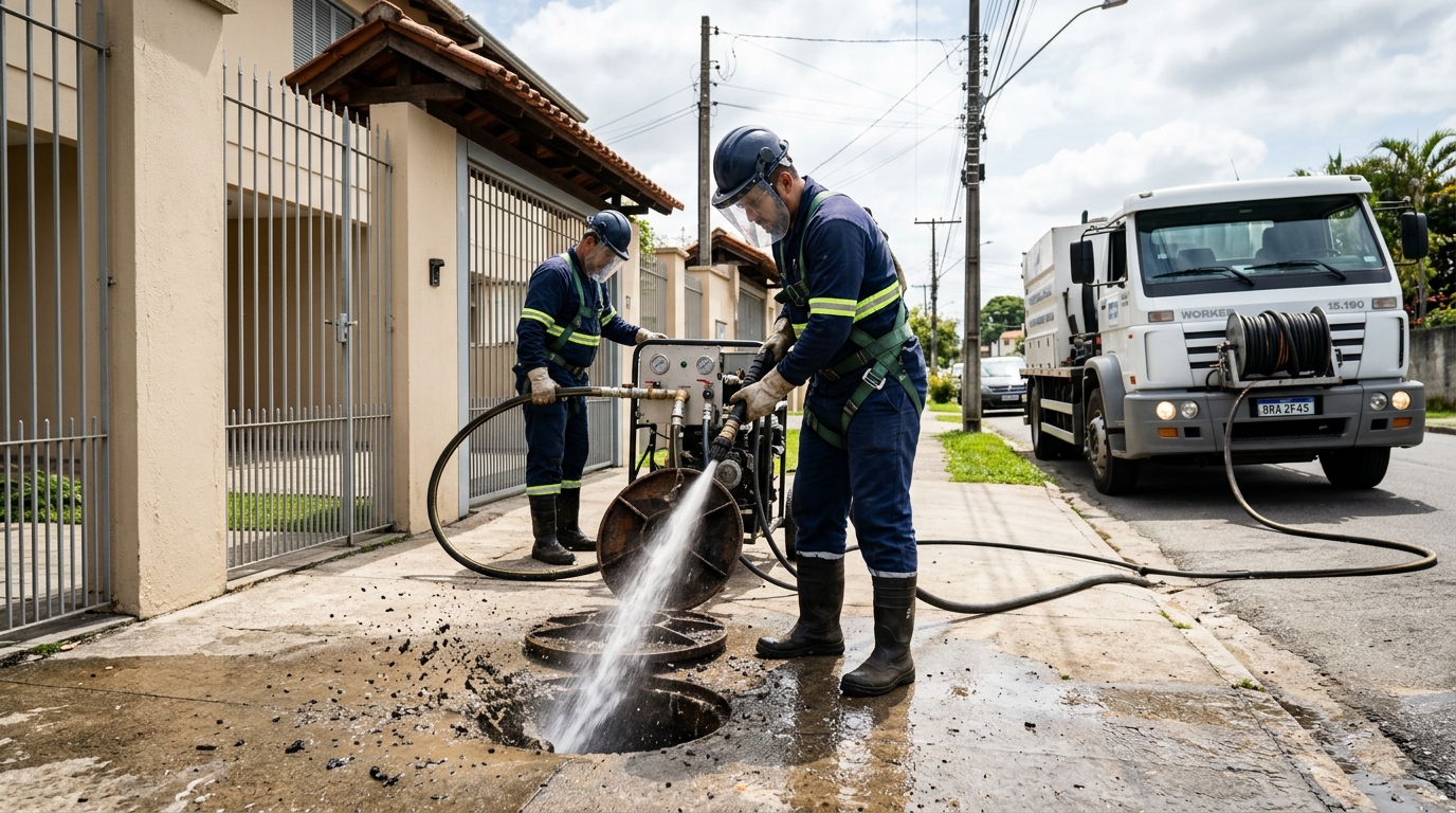 Hidrojateamento em Campos dos Goytacazes-RJ