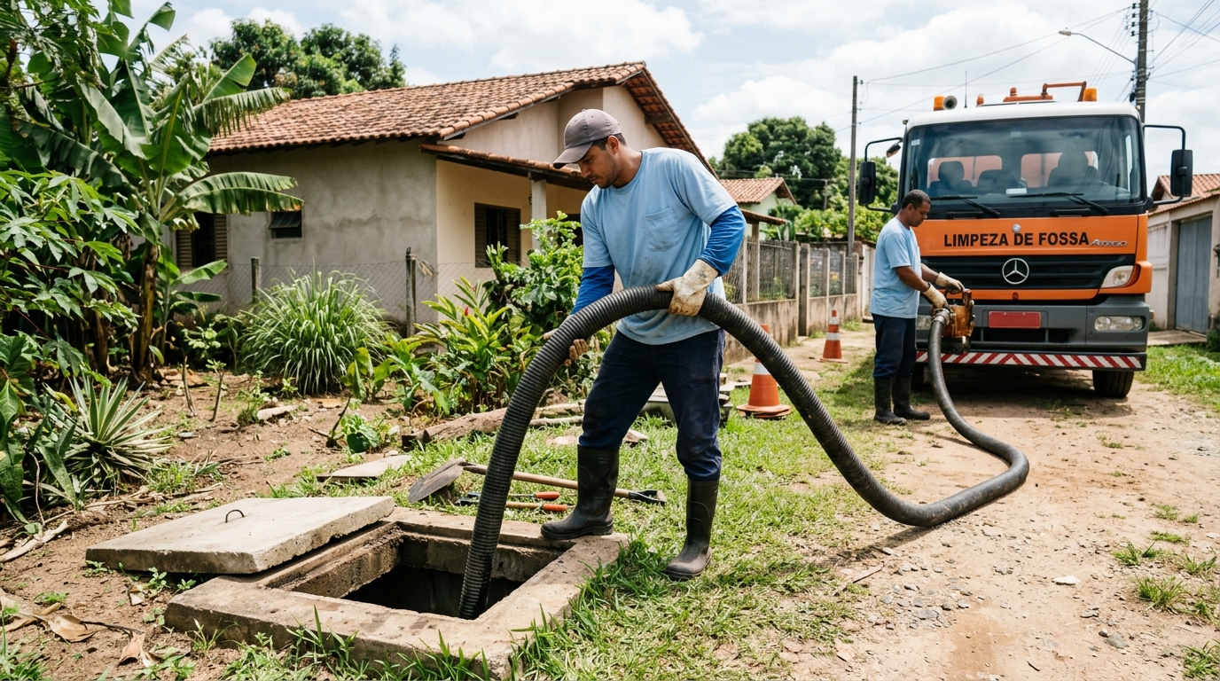 Higienização de fossa residencial em Campos dos Goytacazes-RJ